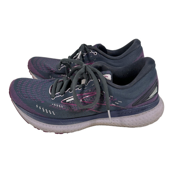 Brooks Glycerin 19 Sneakers Womens 8.5 Running Shoes Ombre Gray Purple Lace - Picture 4 of 9